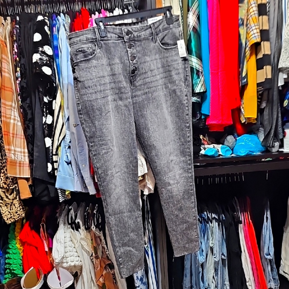Acid Wash Slim Jeans